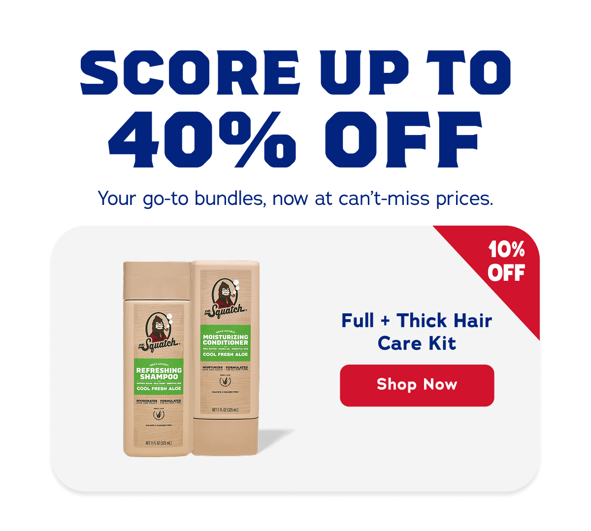 Score Up To 40% Off