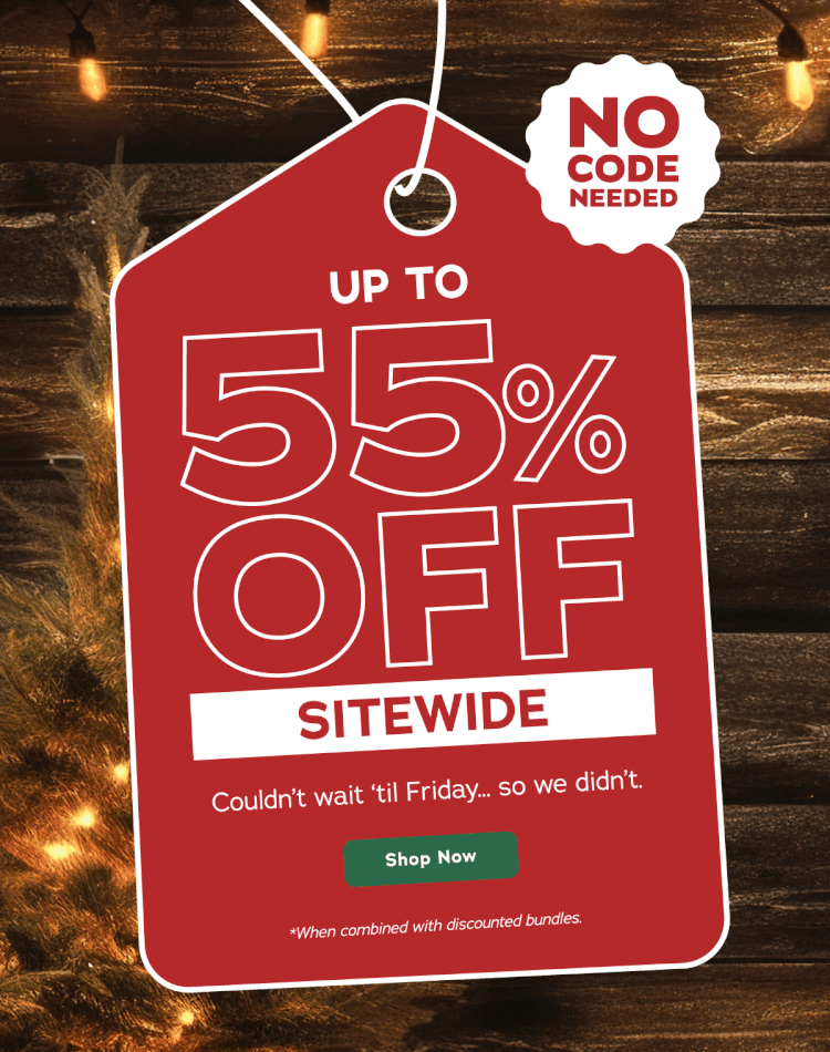 Up To 55% Off Sitewide