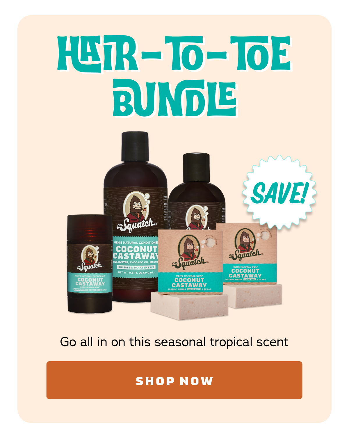 Coconut Castaway Hair-To-Toe Bundle
