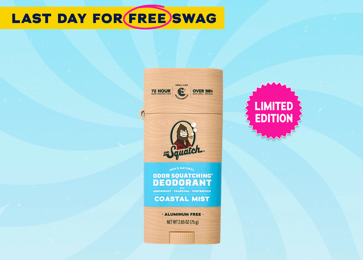 Last Day For Free Swag