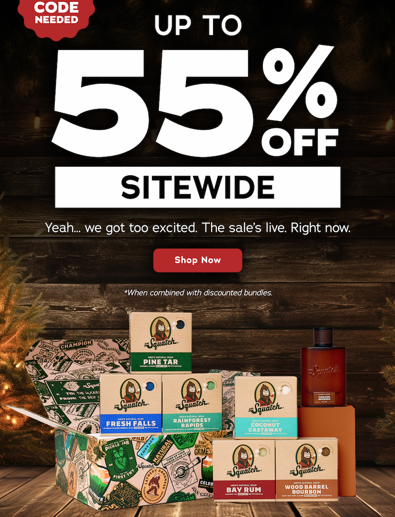 Up To 55% Off Sitewide