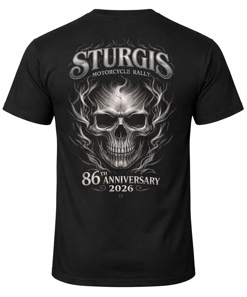 2026 Sturgis Smokey Skull t-shirt