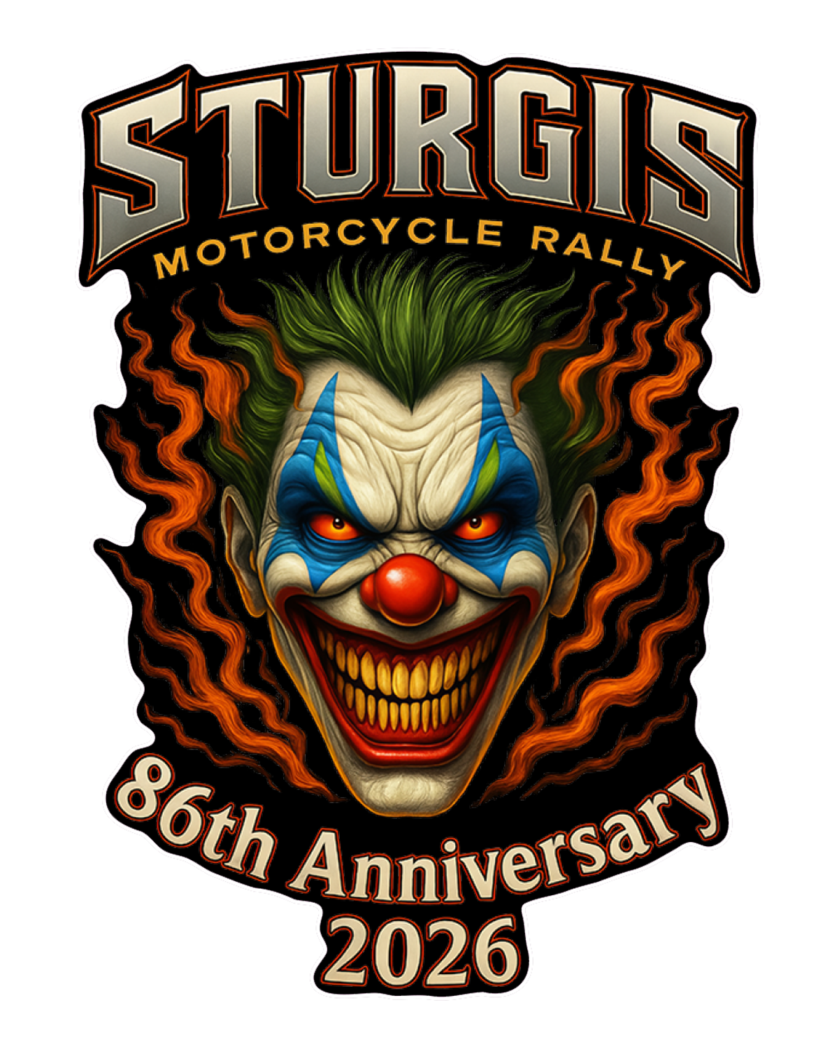 2026 Sturgis Insane Clown decal - 86th Anniversary
