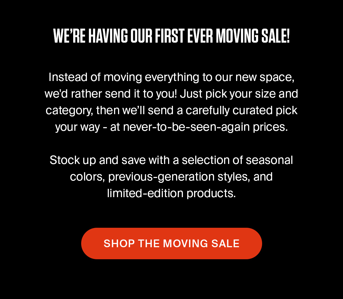 MOVING SALE | SHOP NOW