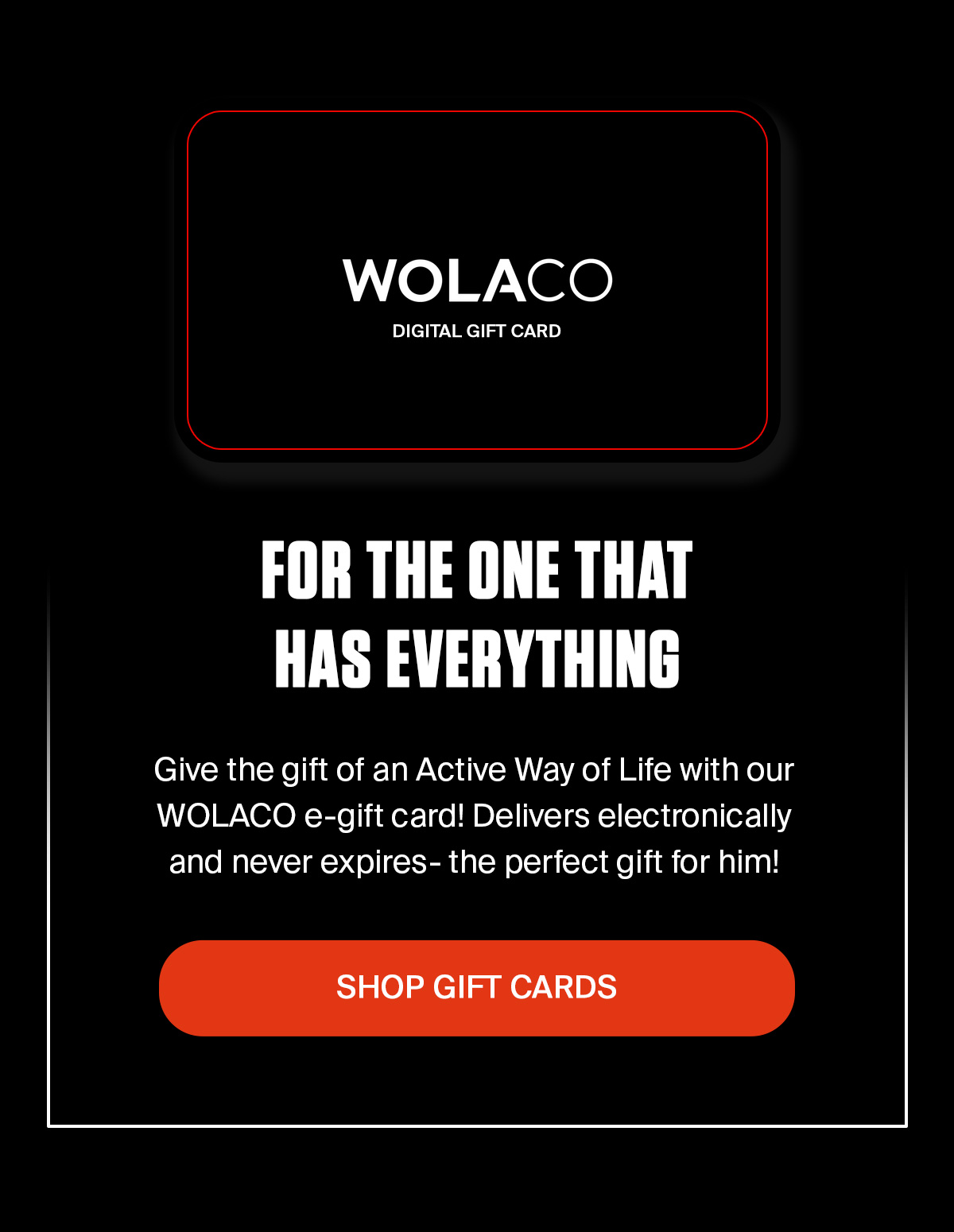 WOLACO DIGITAL GIFT CARD | SHOP NOW
