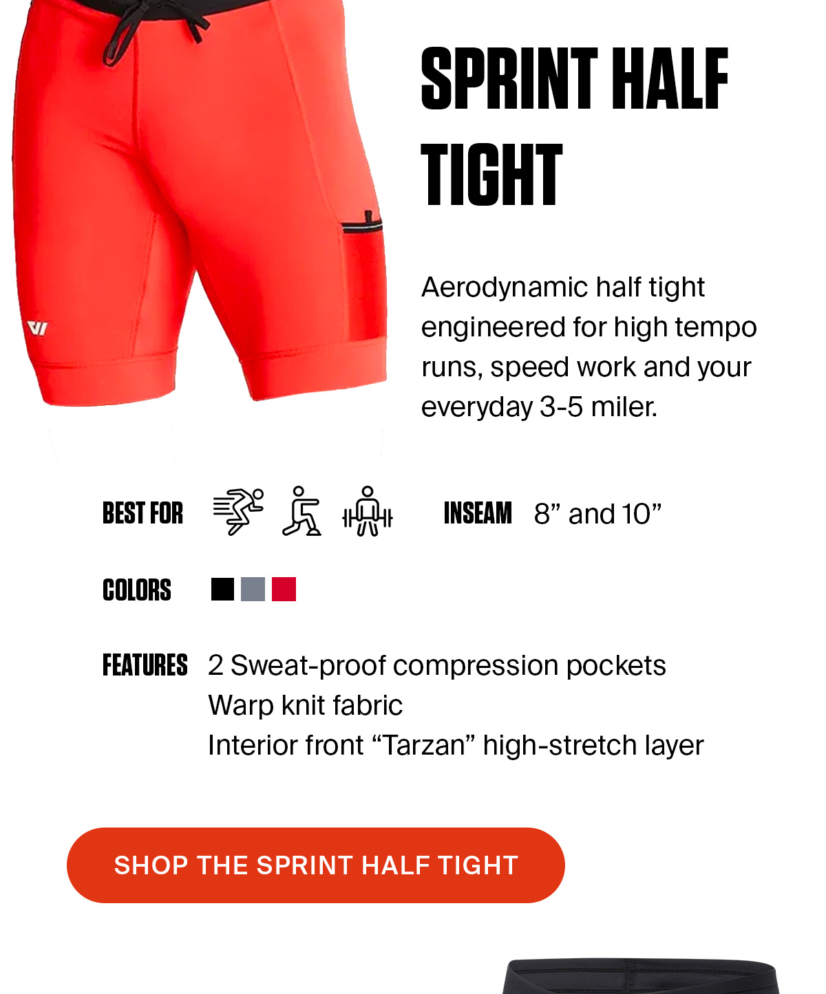 SPRINT HALF TIGHT | SHOP NOW