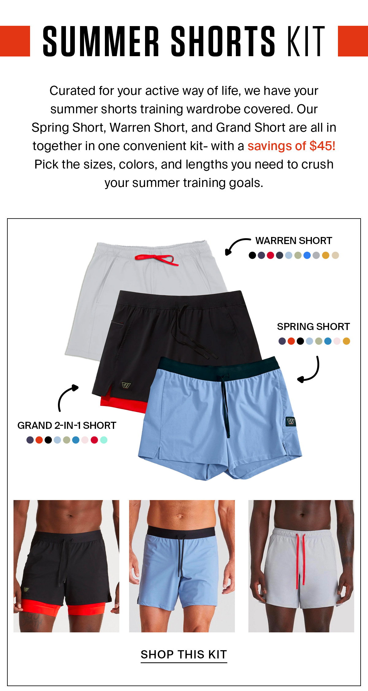 SUMMER SHORTS KIT | SHOP NOW
