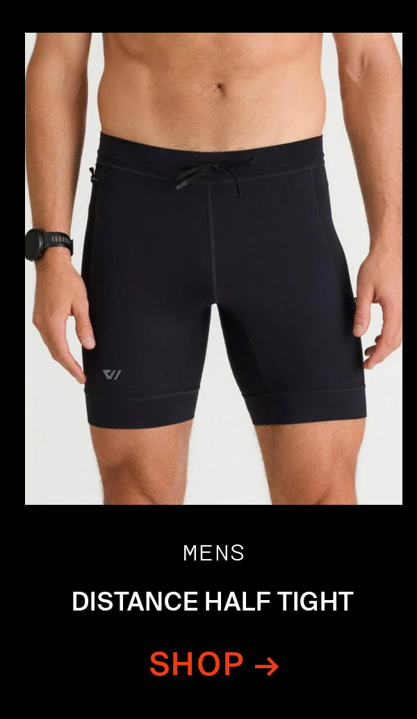 MEN'S DISTANCE HALF TIGHT | GOTHAM BLACK