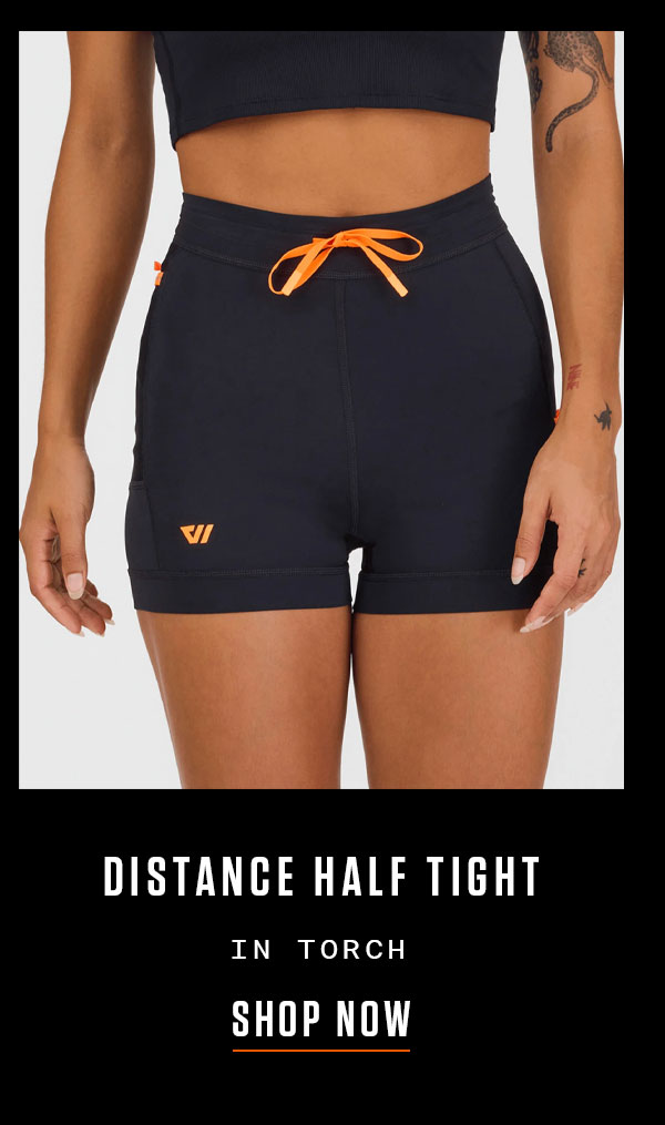 NEW | WOMEN'S DISTANCE HALF TIGHT IN TORCH