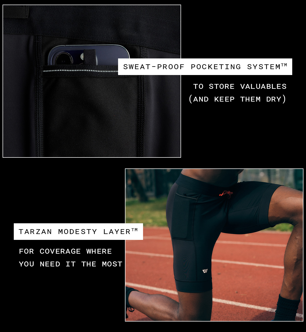 SPRINT HALF TIGHT | BLACK