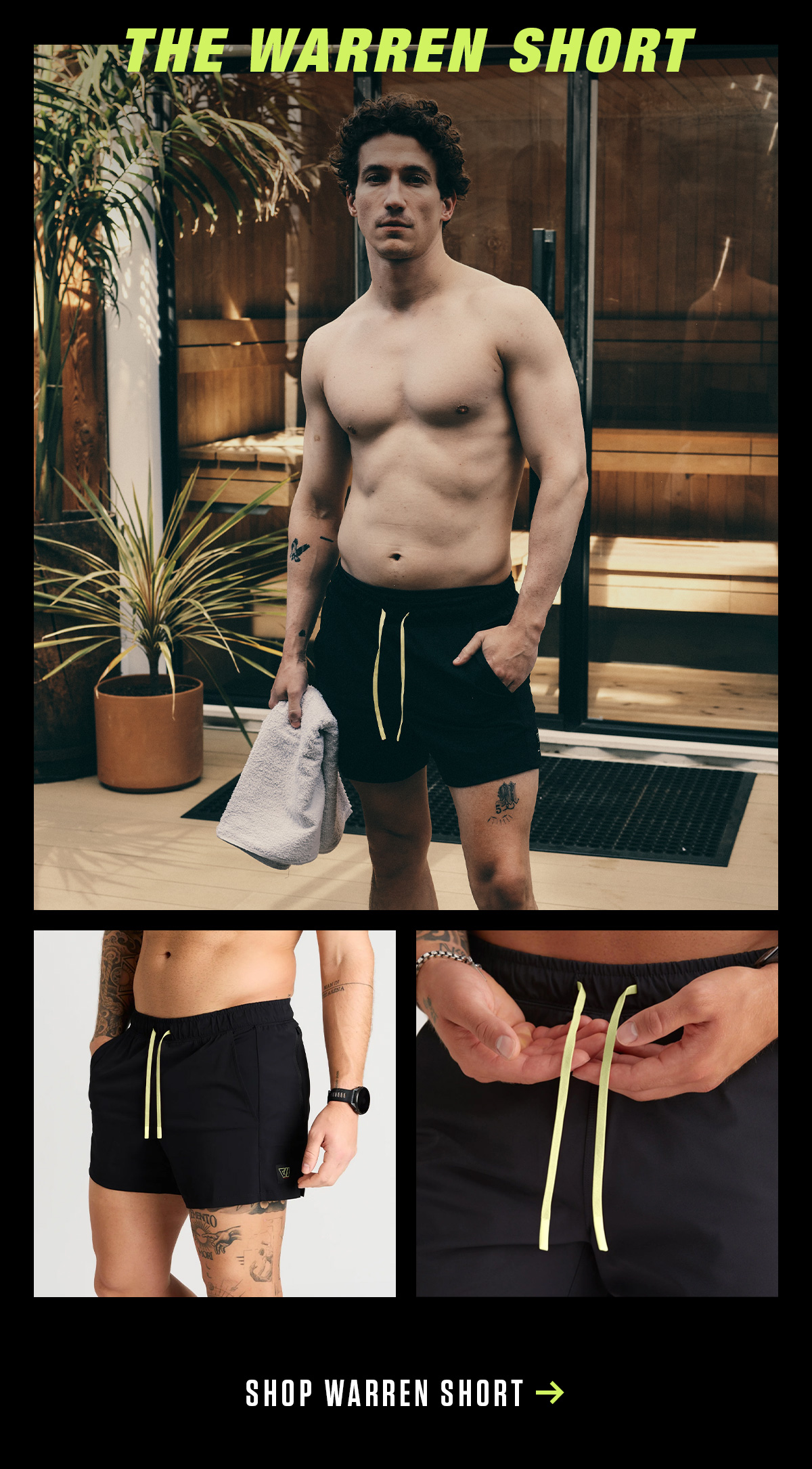 SHOP WARREN SHORT IN LIGHTNING BOLT