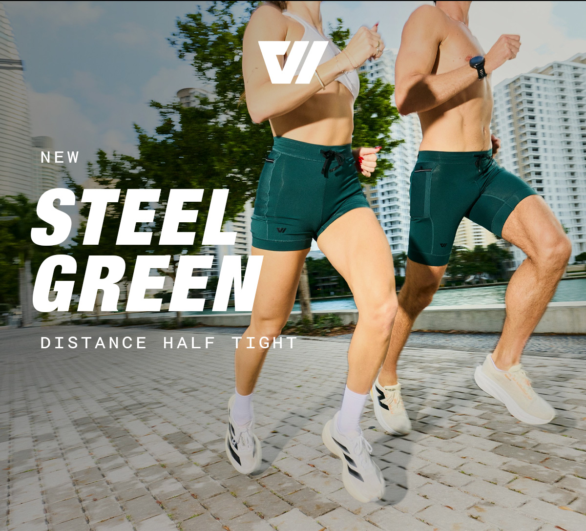 STEEL GREEN | DISTANCE HALF TIGHT 