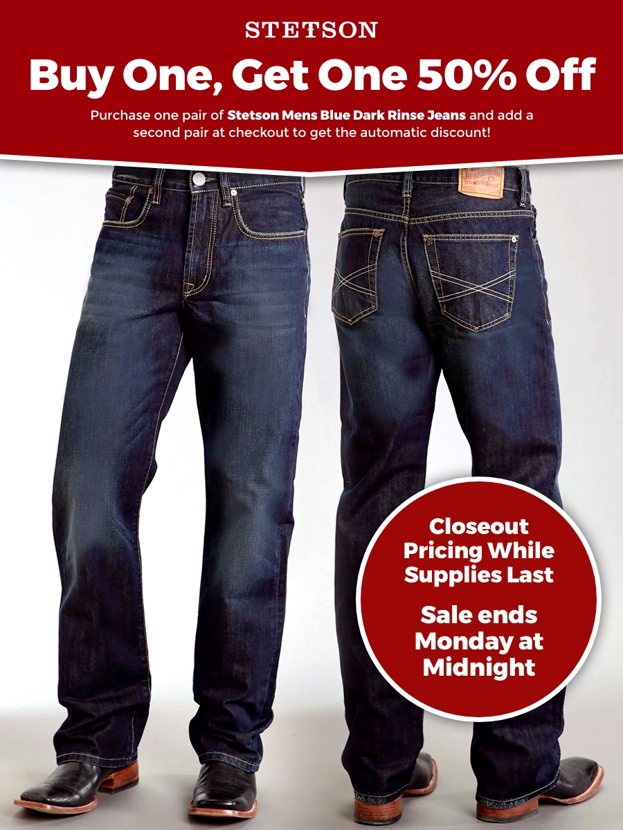 Stetson Jeans BUY ONE, GET ONE 50 👀 The Western Company