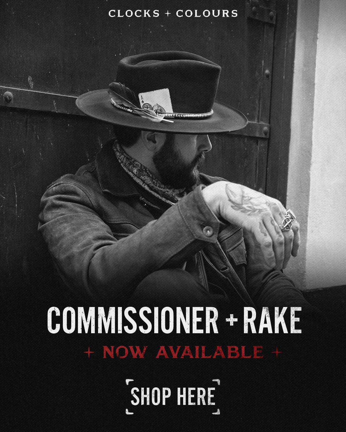 Commissioner + Rake Hats — Now Available Clocks And Colours