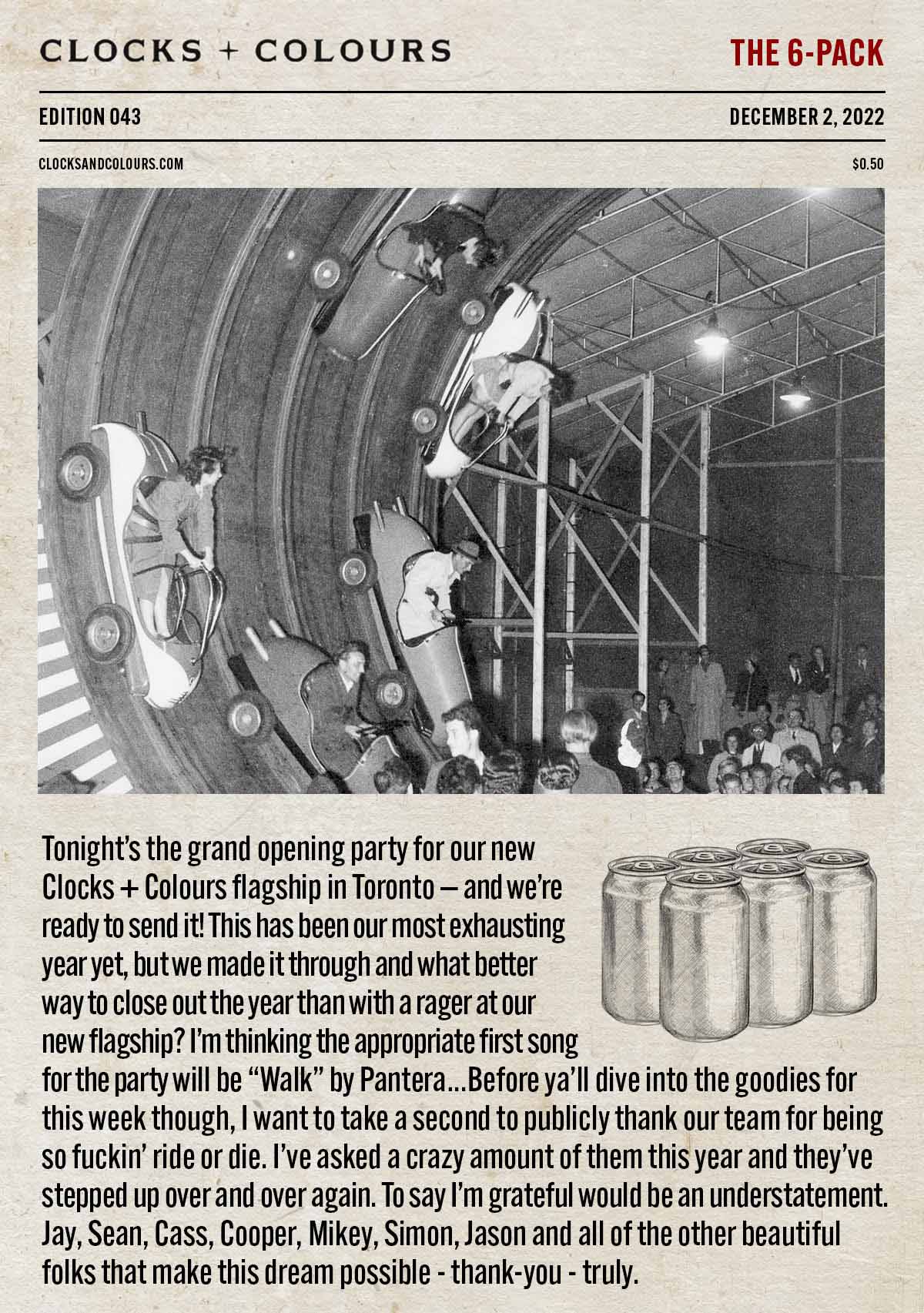 A celebratory 6Pack 🥳 Clocks And Colours