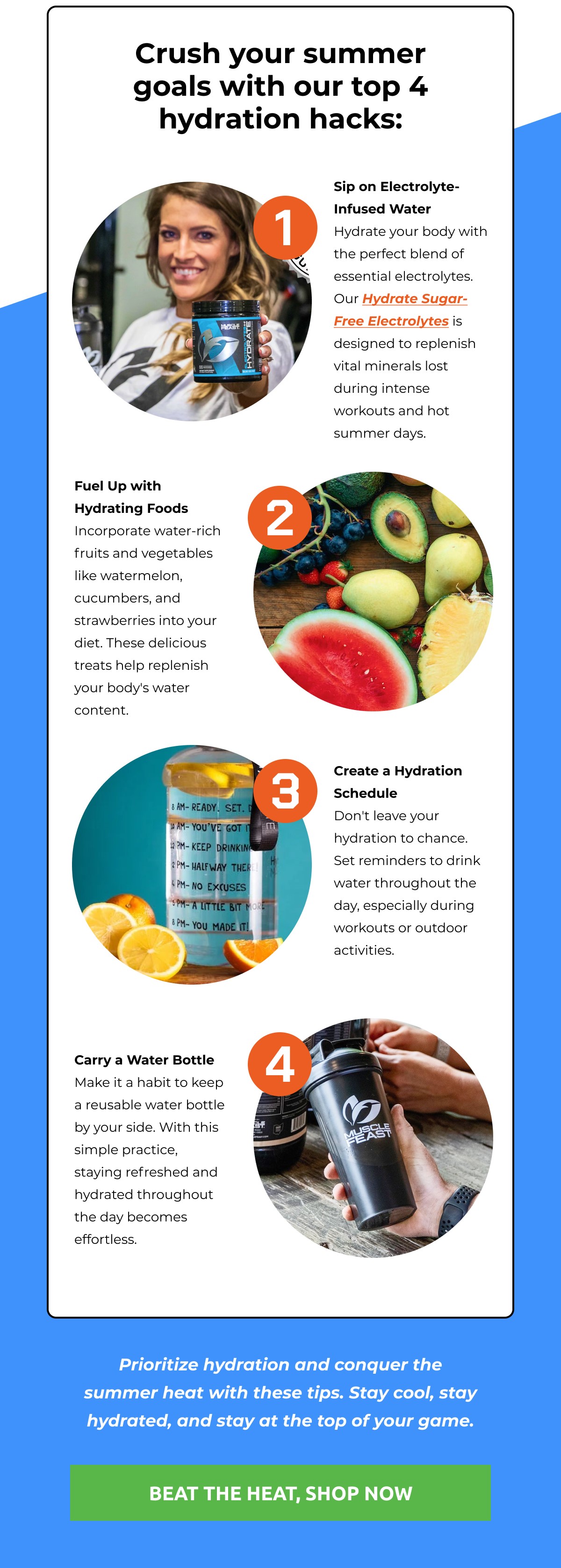 Top 4 Hacks to Stay Hydrated 💦 Muscle Feast