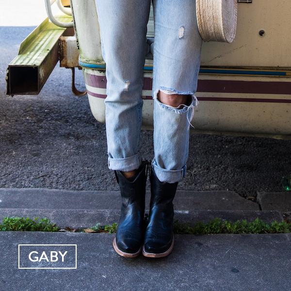 Black Goat Gaby Western Shortie