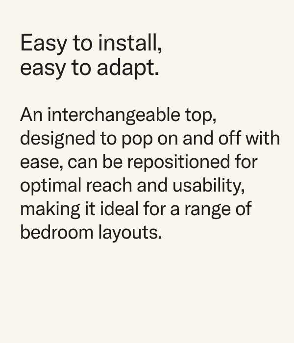 Easy to install, easy to adapt.