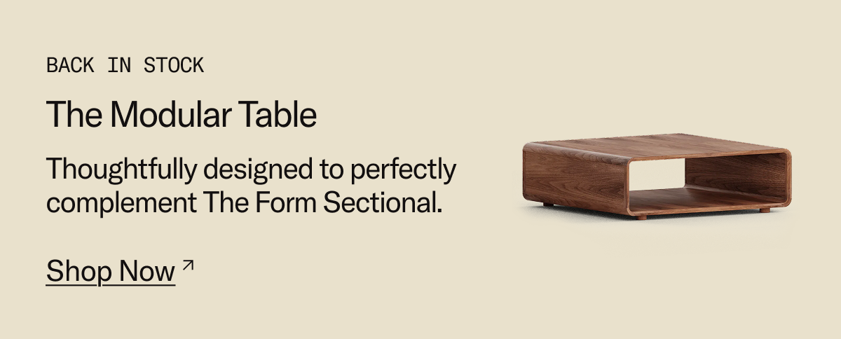BACK IN STOCK: The Modular Table