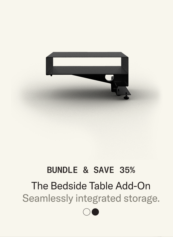 Save 35% when you bundle The Bedside Table with The Bed Frame