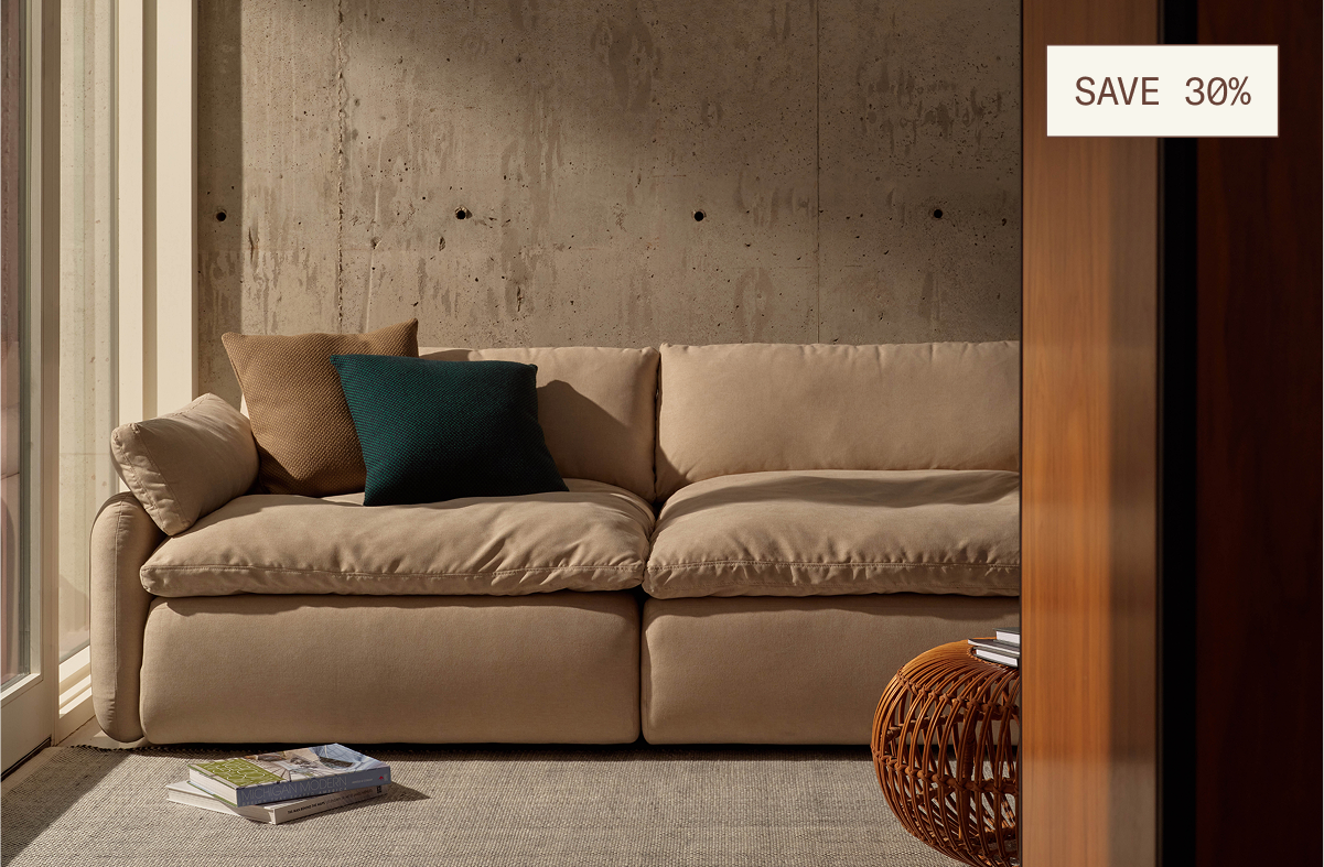 Members save 30% on The Sink Down Sectional