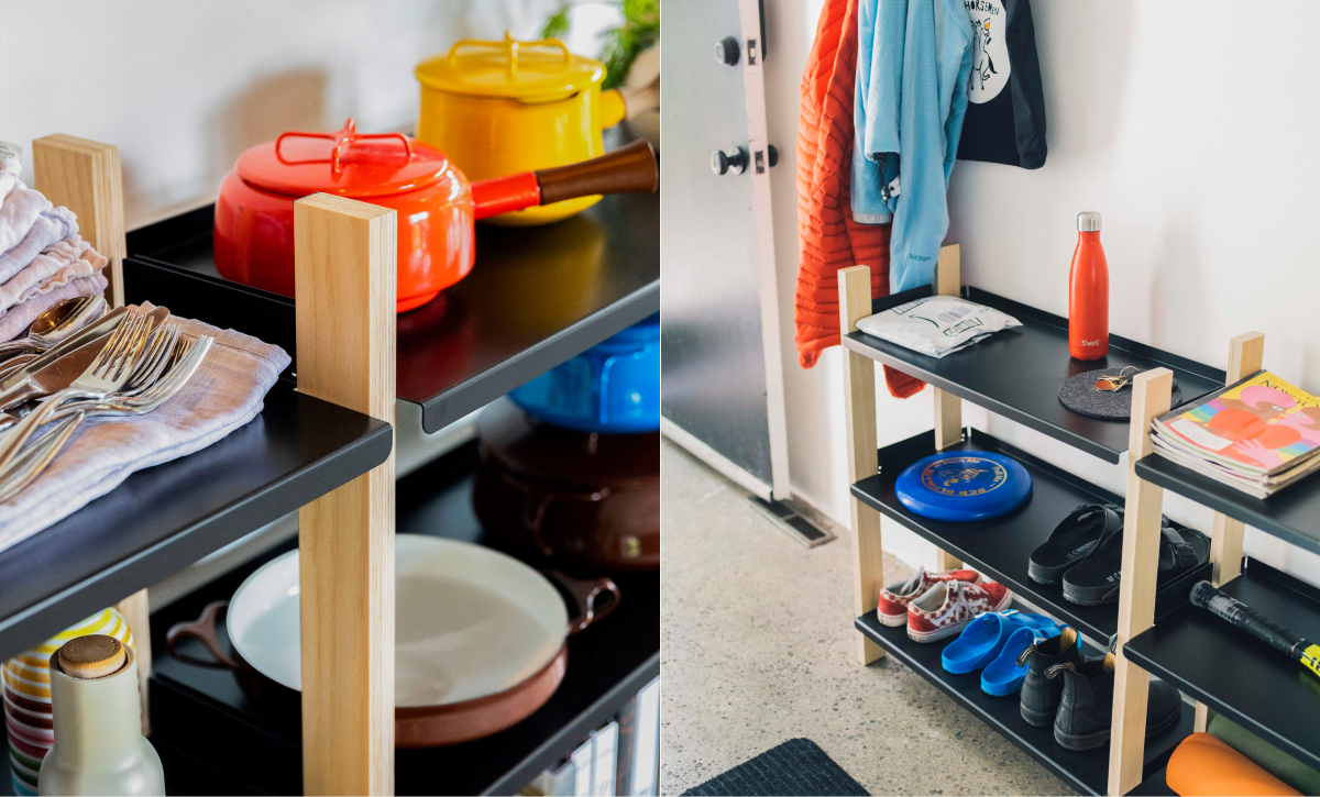The Shelving System was designed for a variety of uses.