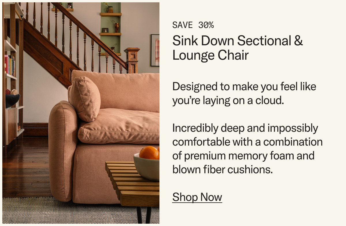 Save 30% on Sink Down