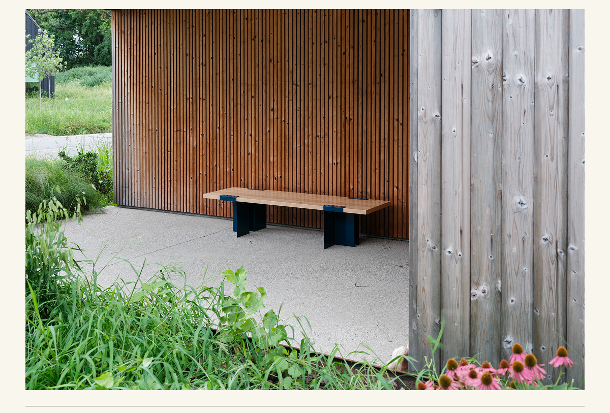 The Lift Off Bench in Oak/Marine