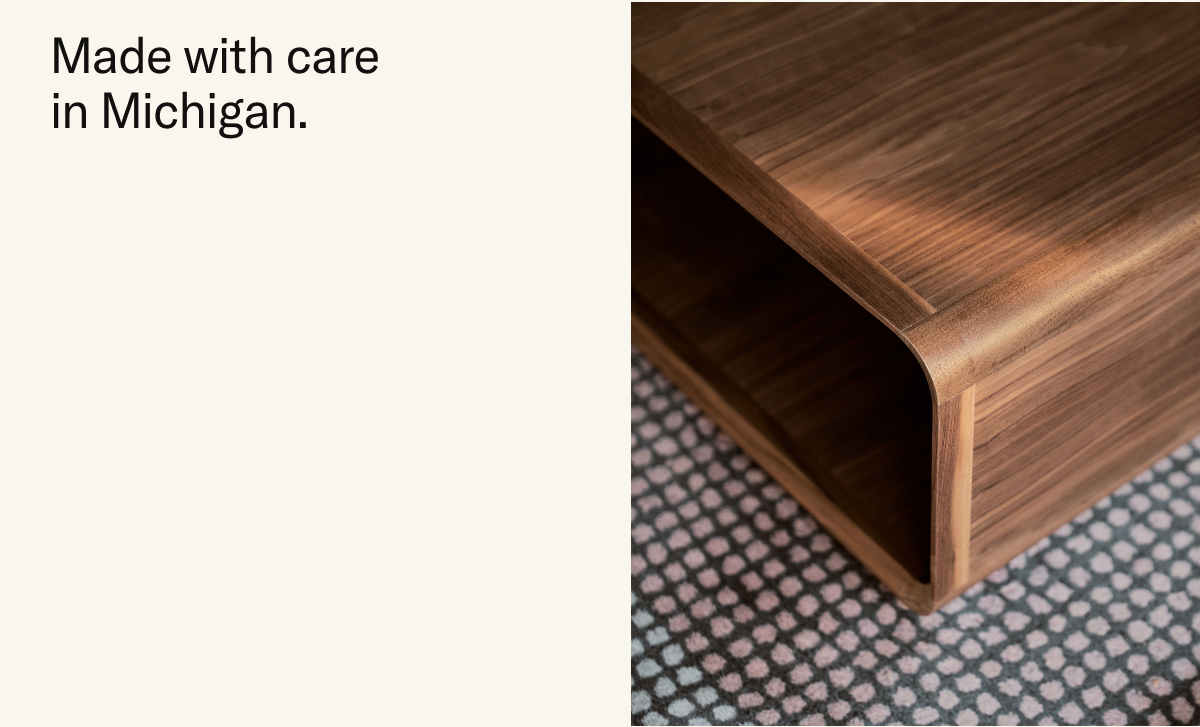 The Modular Table is made with care in Michigan.