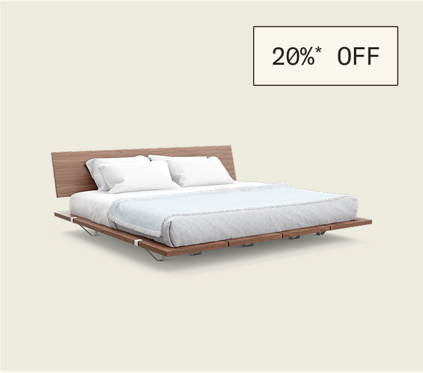 Save 20%* on The Bed Frame & Add-Ons