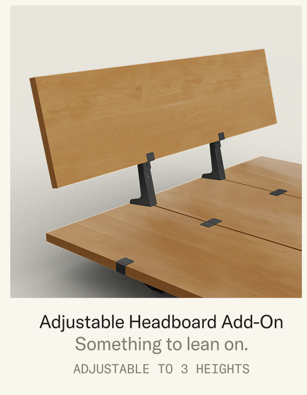 Save 30% on The Adjustable Headboard Add-On