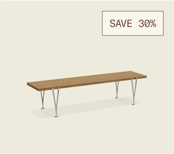 Members save 30% on The Acton Slat Bench