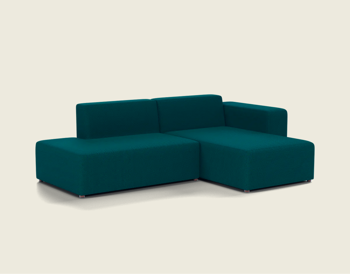 Pictured: The Form Sectional in Sisu by Kvadrat ('Blue/Green')