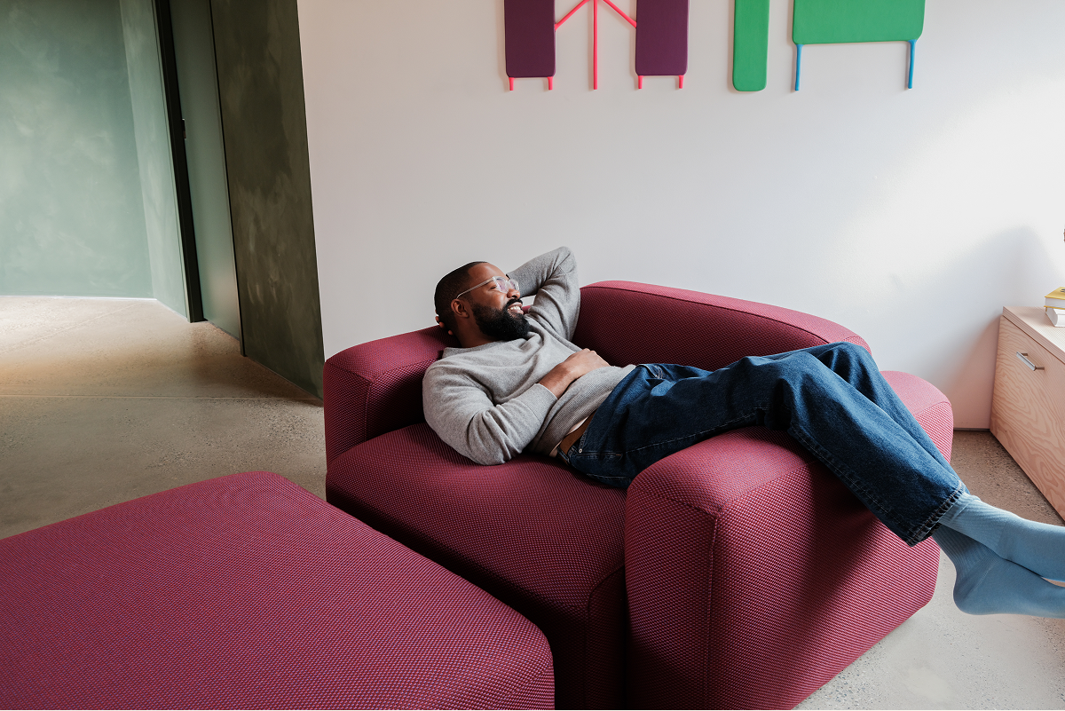 Made for extended lounging.