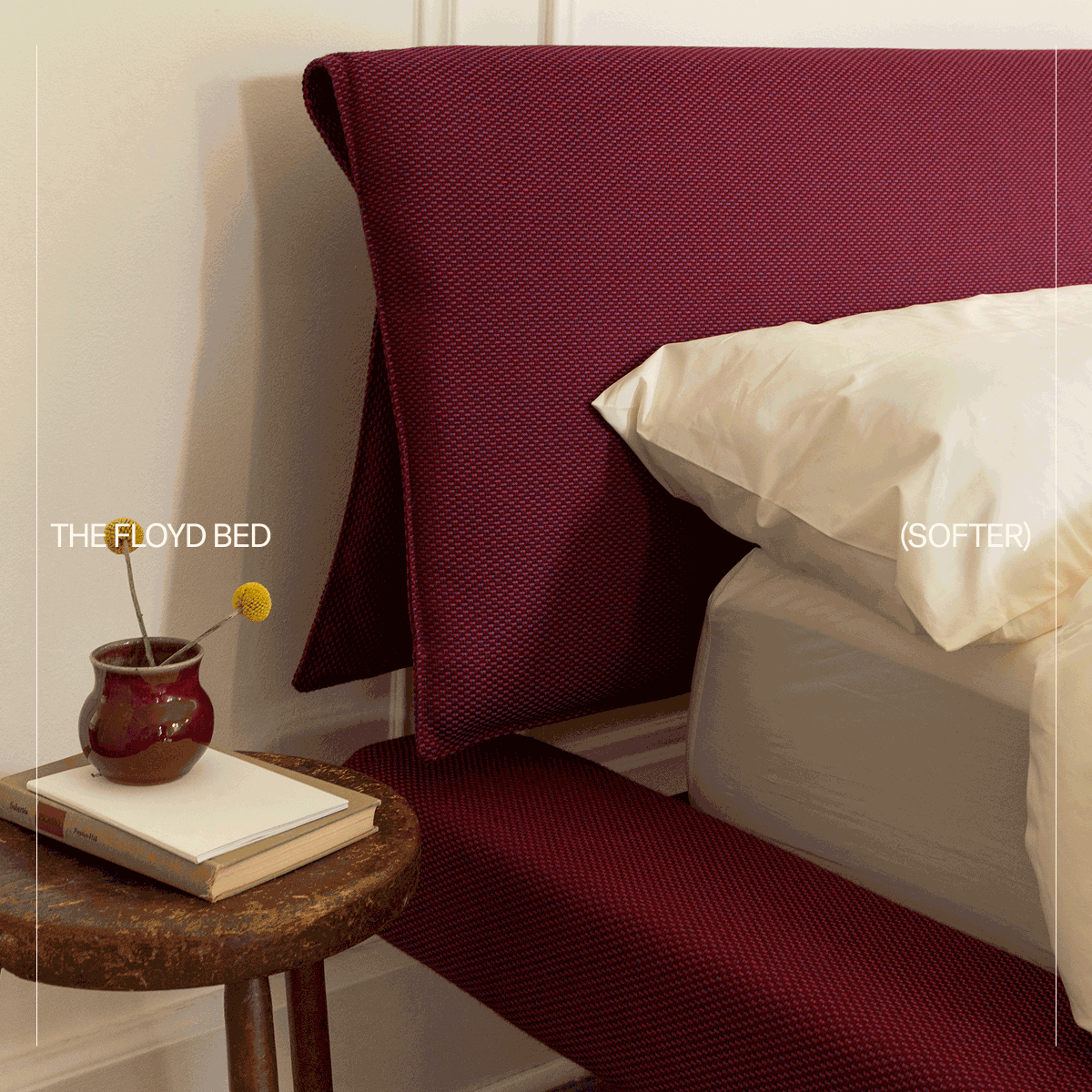 The Floyd Bed, softer: A decade of The Floyd Bed System—the biggest evolution of the Floyd Bed yet is this week.