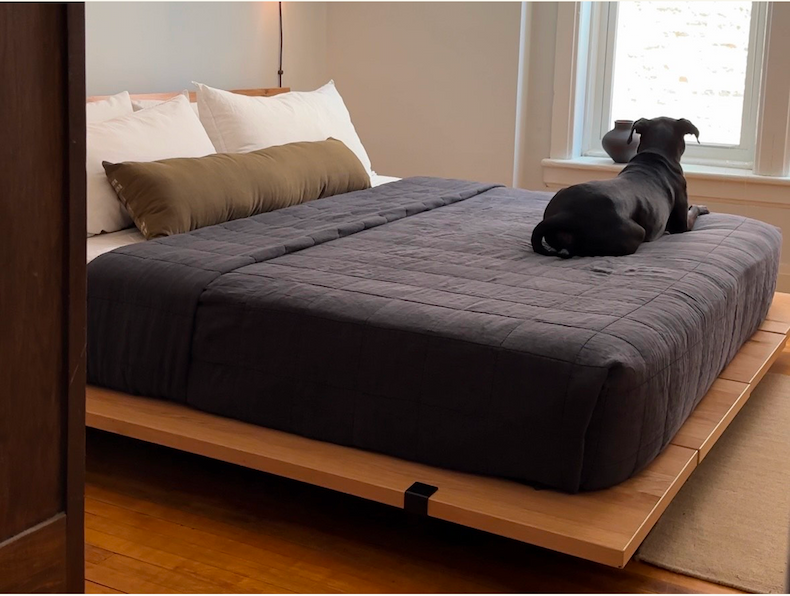 The Bed Frame is a comfortable spot for anyone in the house, even the four-legged ones