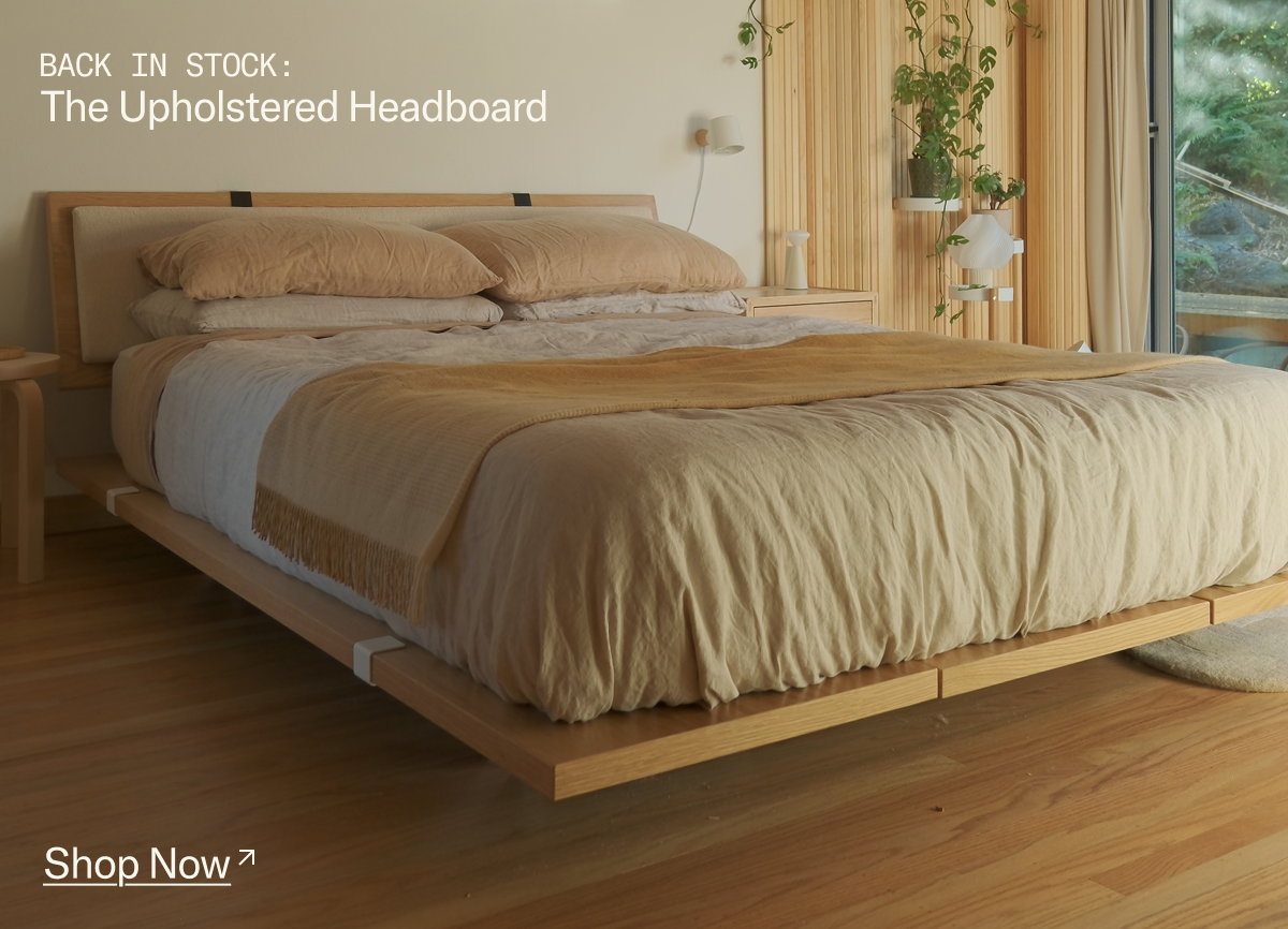 Back in Stock: The Upholstered Headboard Add-On