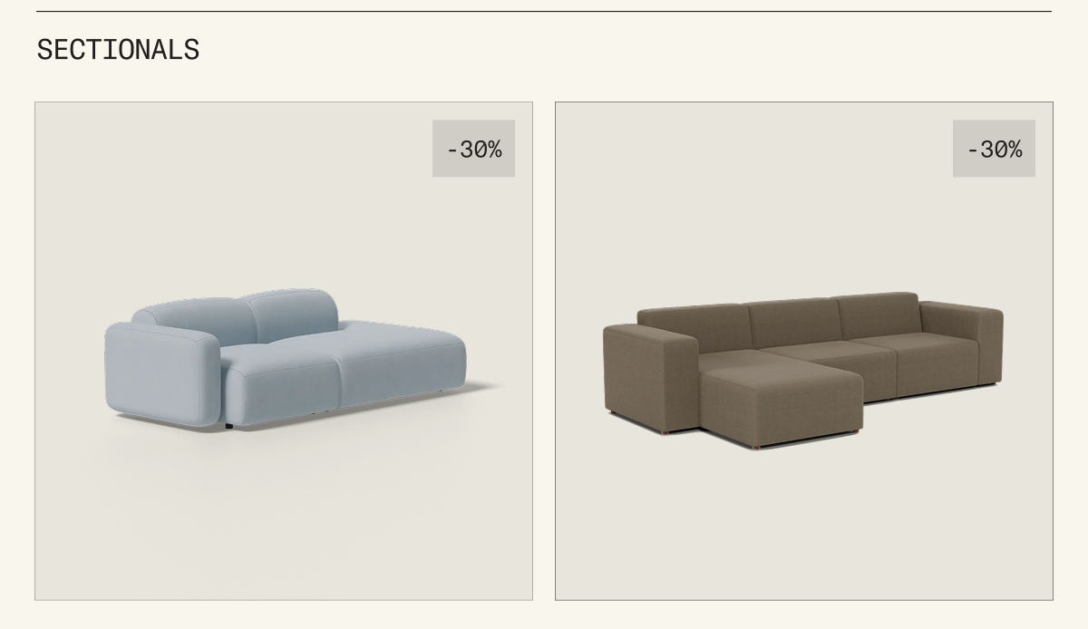 Save on The Form & Soft Serve Sectionals