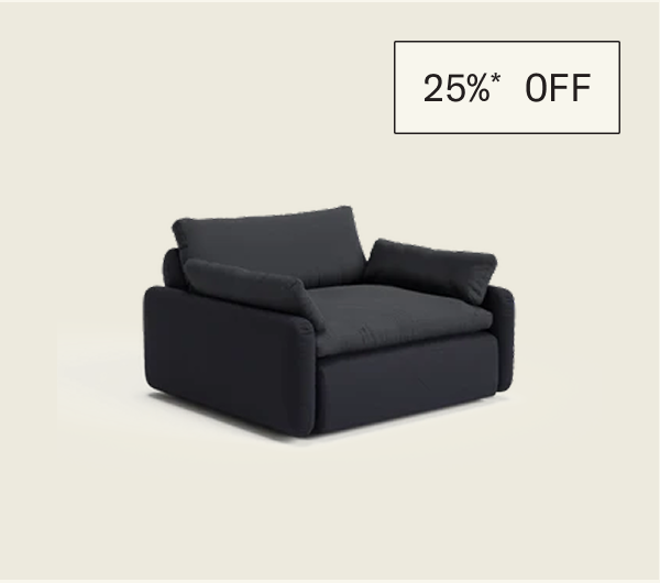 Save 25%* on The Sink Down Sectional & Lounge Chair