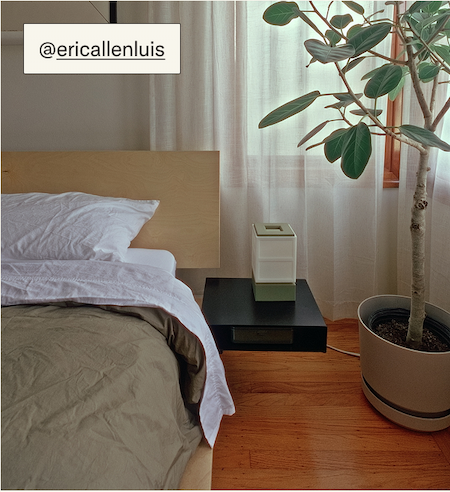 The Bed Frame in Birch styled by @ericallenluis.