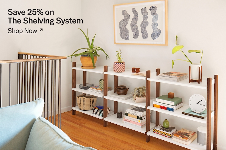 Save 25% on The Shelving System.