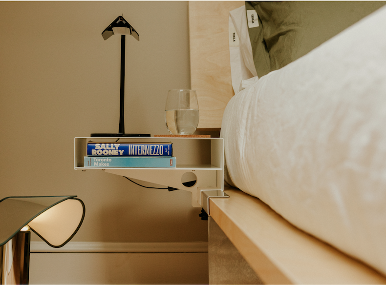 The Bedside Table in White.