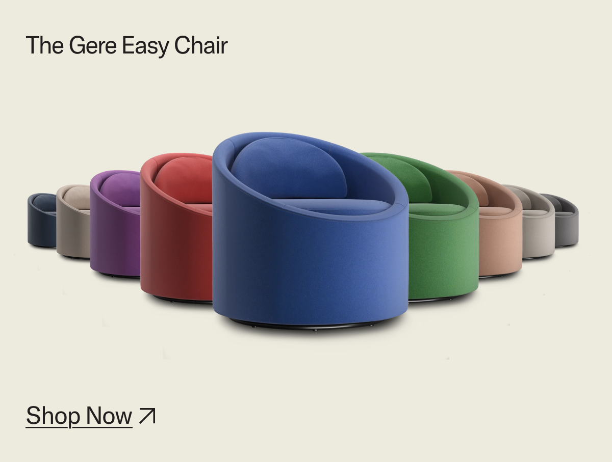 The Gere Easy Chair, available in a wide range of stunning colors to suit your style. Shop Now.