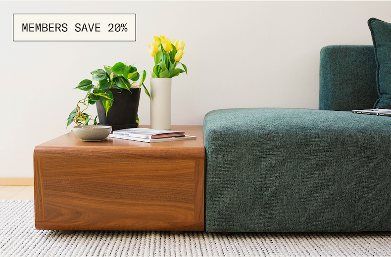 Members save 20% on the Modular Table.