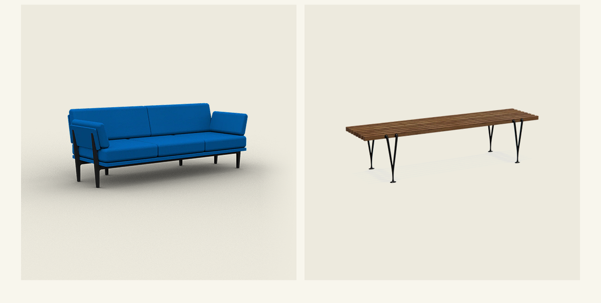 Bundle The Sofa (2.0) & Acton Slat Bench