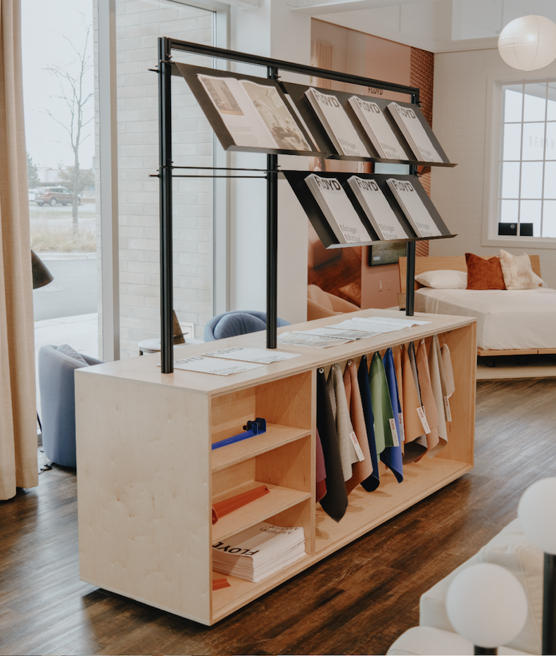 The Floyd Newspaper Stand at Gardner White in Canton.