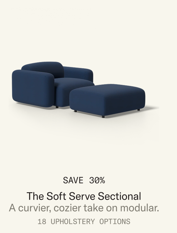 Save 30% on Soft Serve Sectional