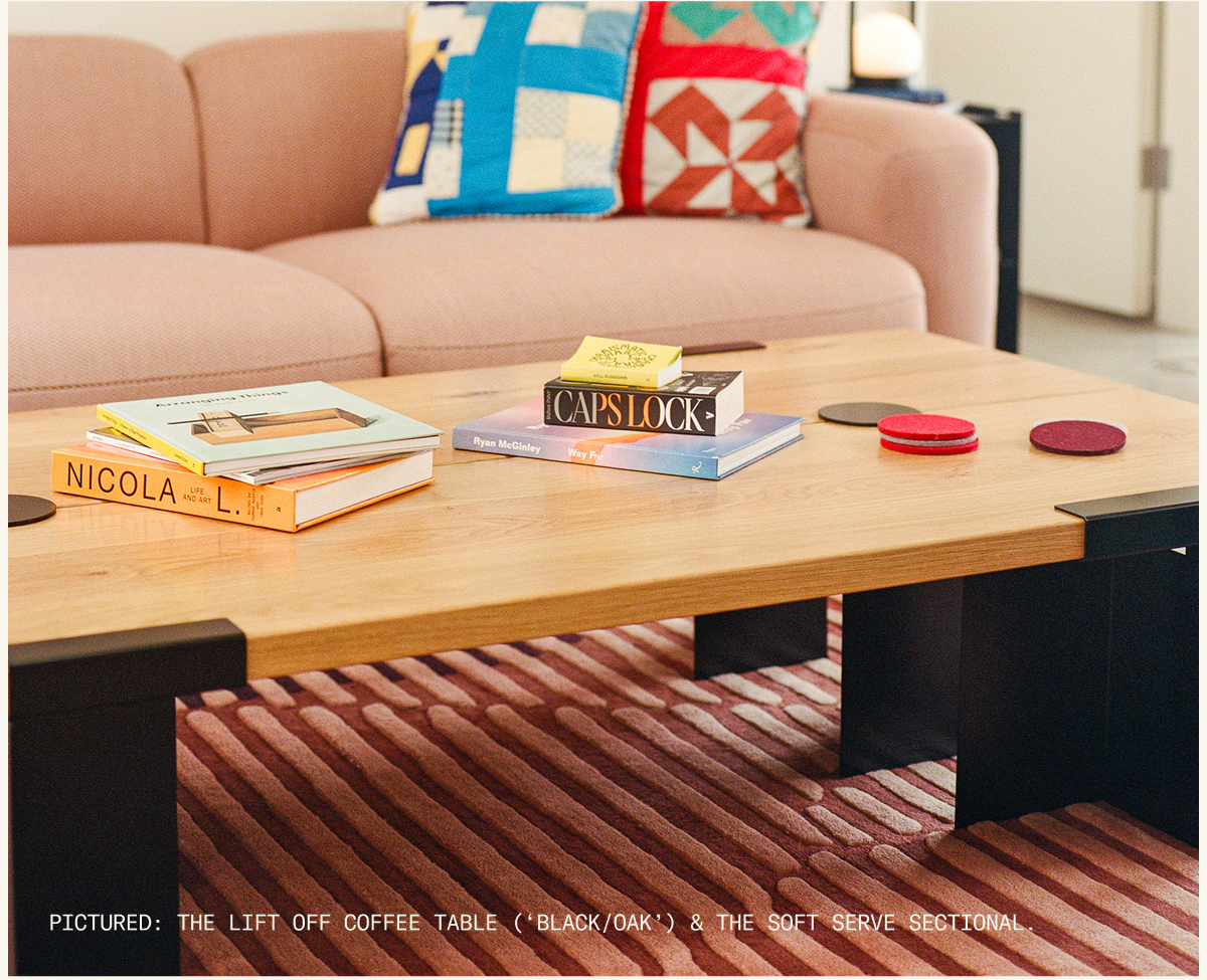 The Soft Serve Sectional & Lift Off Coffee Table at Parcel