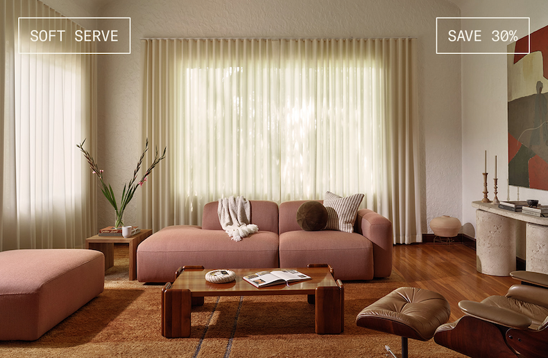 The Soft Serve Sectional, now 30% off for members.