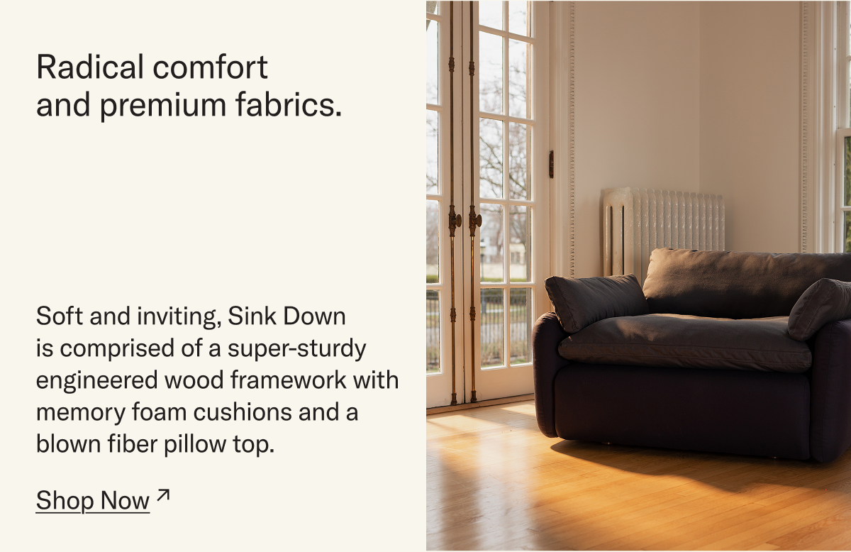 Members save 30% on The Sink Down Sectional